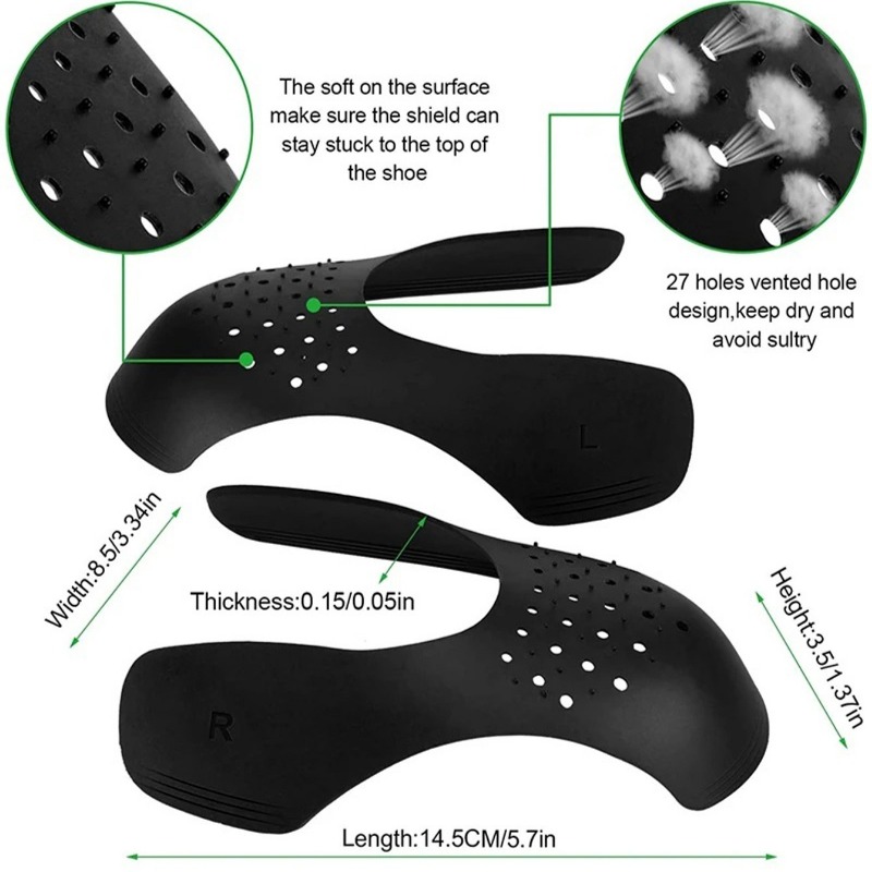 5 par lekkich ochraniaczy na p – Crease Protector Toe recenzja i cena